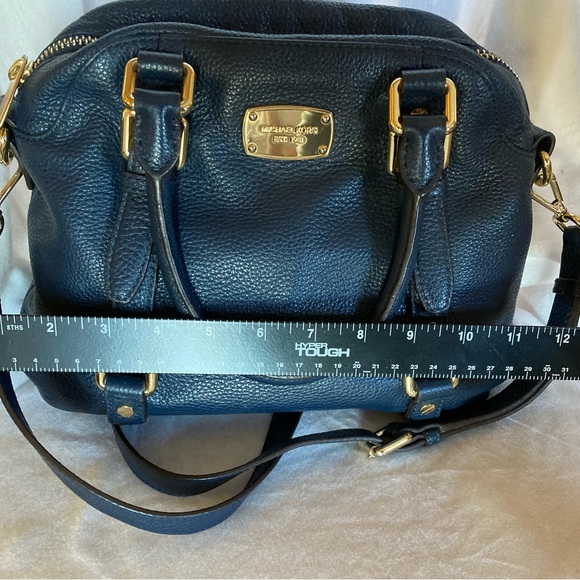 MICHAEL KORS VINTAGE LEATHER PURSE EUC BLUE SATCHEL 11x9x5 - Picture 8 of 12